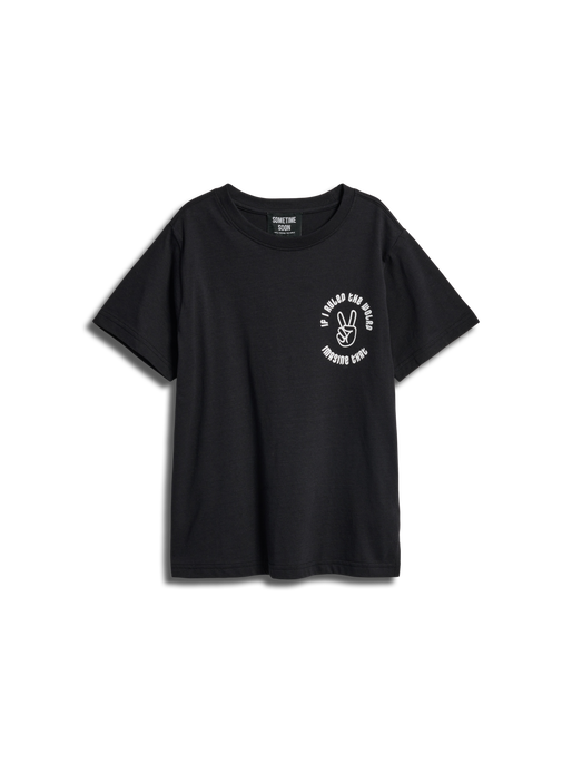 stsCROWN T-SHIRT S/S, BLACK, packshot