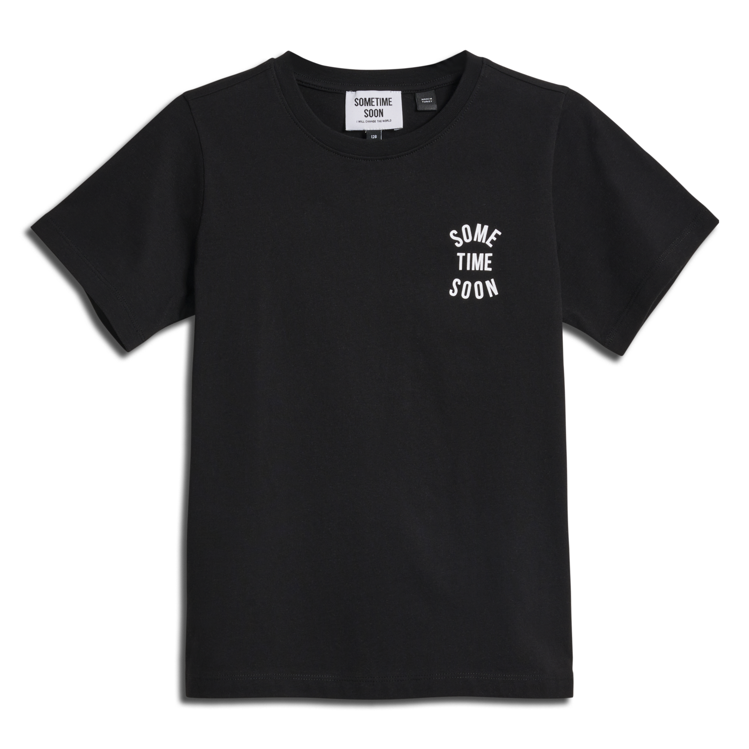 stmREVOLUTION T-SHIRT S/S, BLACK, packshot