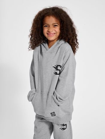 stsHORIZON HOODIE, GREY MELANGE, model