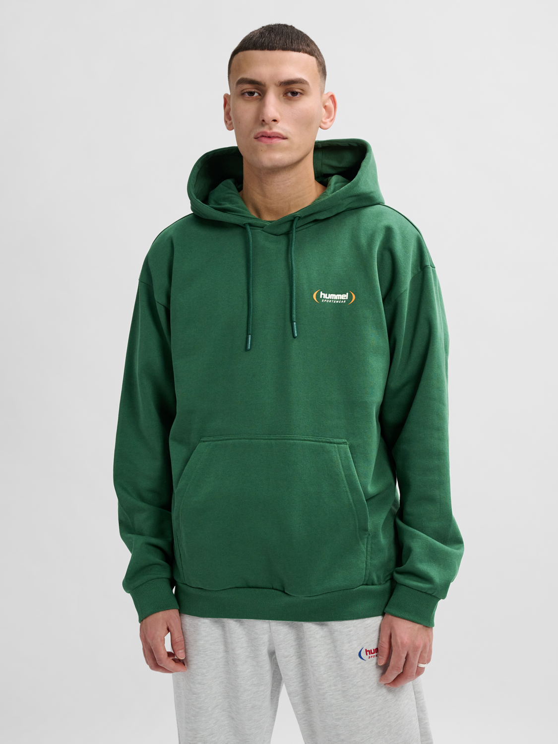 hummel FELIX LOOSE HOODIE - DARK GREEN | hummel.net 