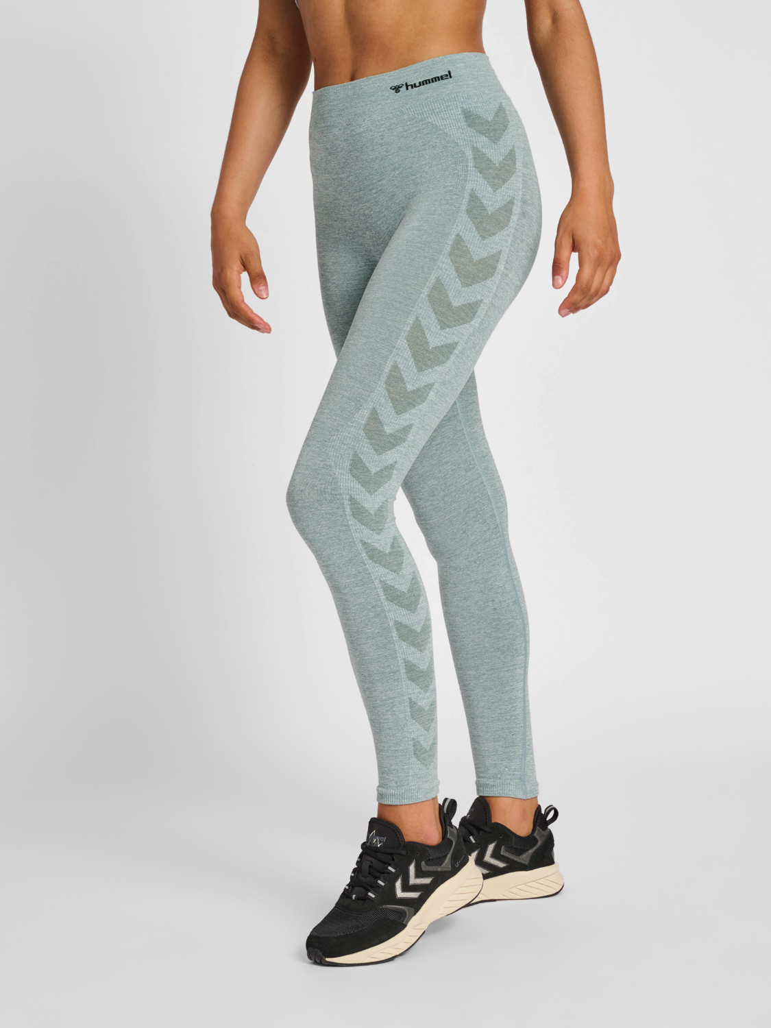 hummel SEAMLESS TIGHTS - NORTH ATLANTIC MELANGE |