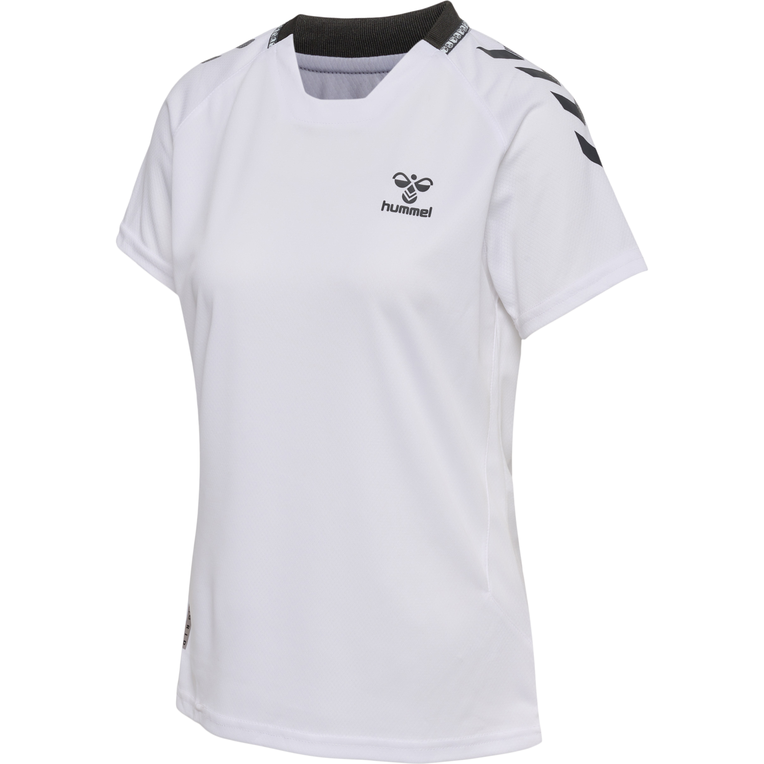 hummel ONGRID POLY JERSEY S/S WO - WHITE/FORGED IRON | hummel.net