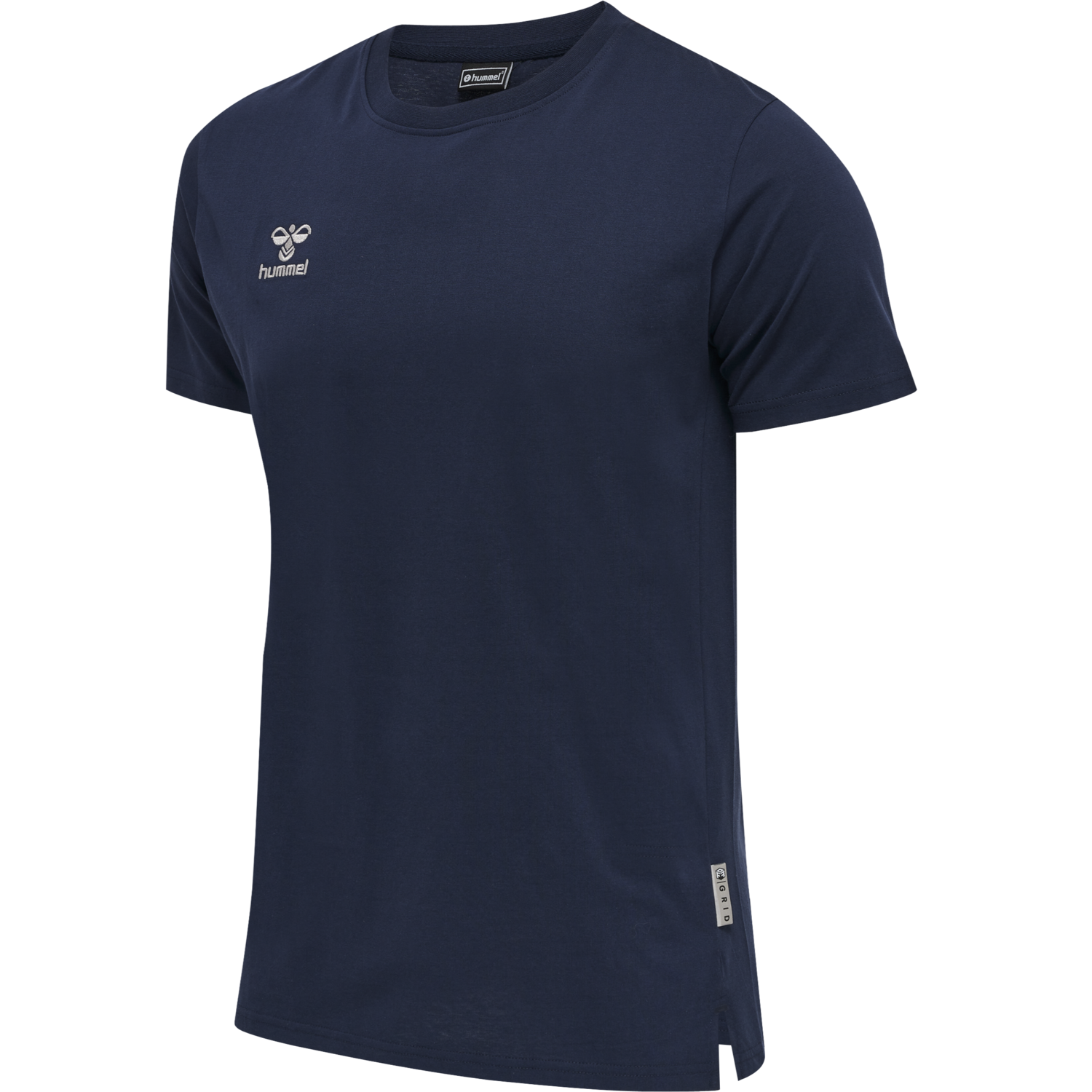 hummel MOVE GRID COTTON T-SHIRT S/S - MARINE | hummel.net