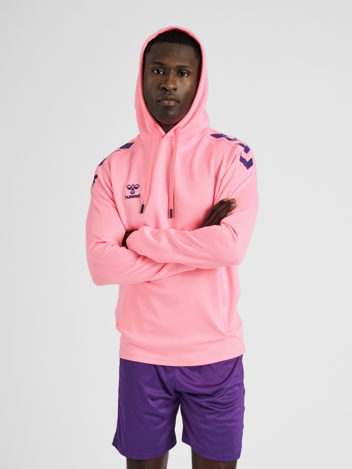 hummel CORE XK POLY SWEAT HOODIE - COTTON CANDY