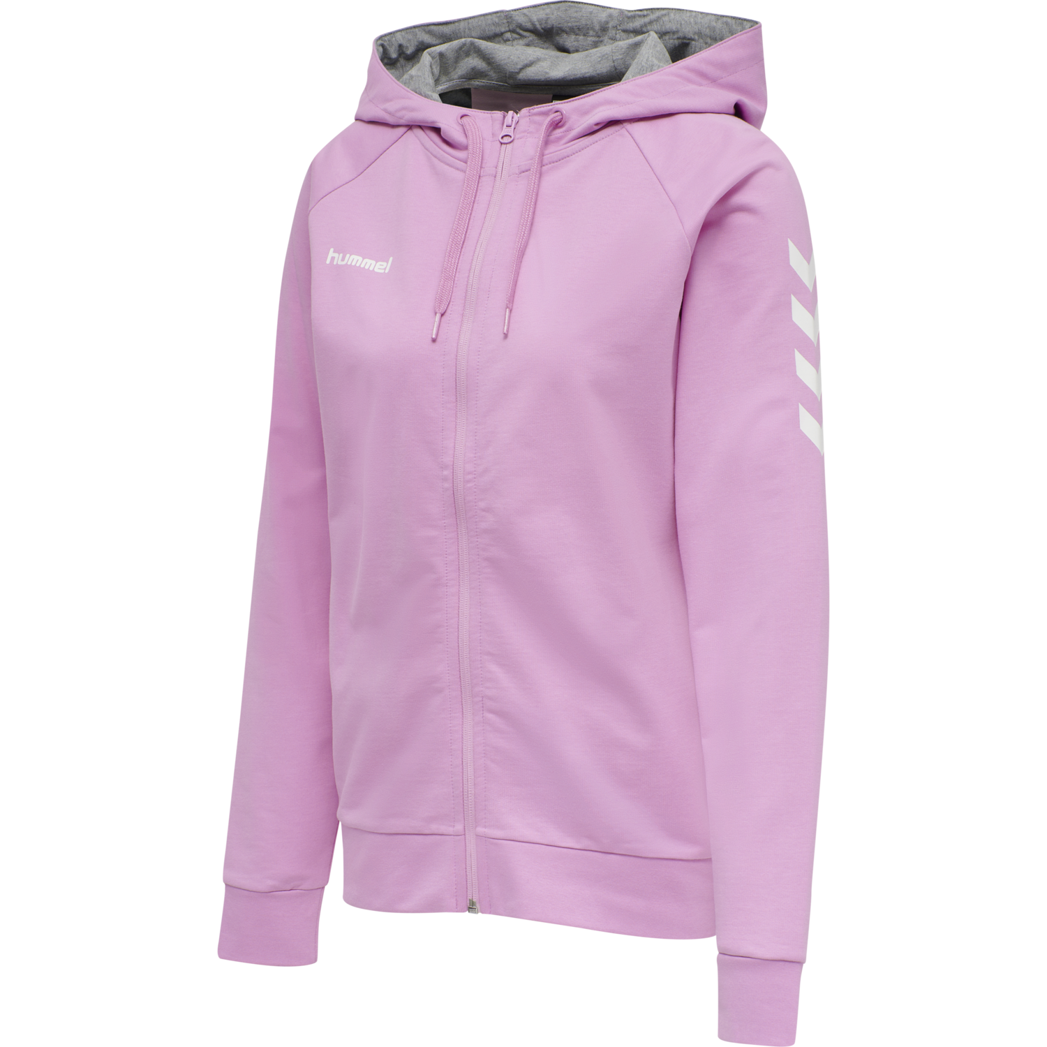HUMMEL Go Cotton Zip Hoody Woman Damen-Kapuzensweatjacke egret melange NEU HUMMEL Go Cotton Zip Hoody Woman Damen-Kapuzensweatjacke egret melange NEU