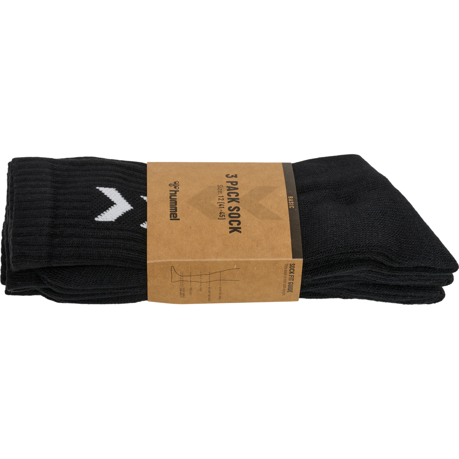 hummel 3-Pack Basic Sock - BLACK