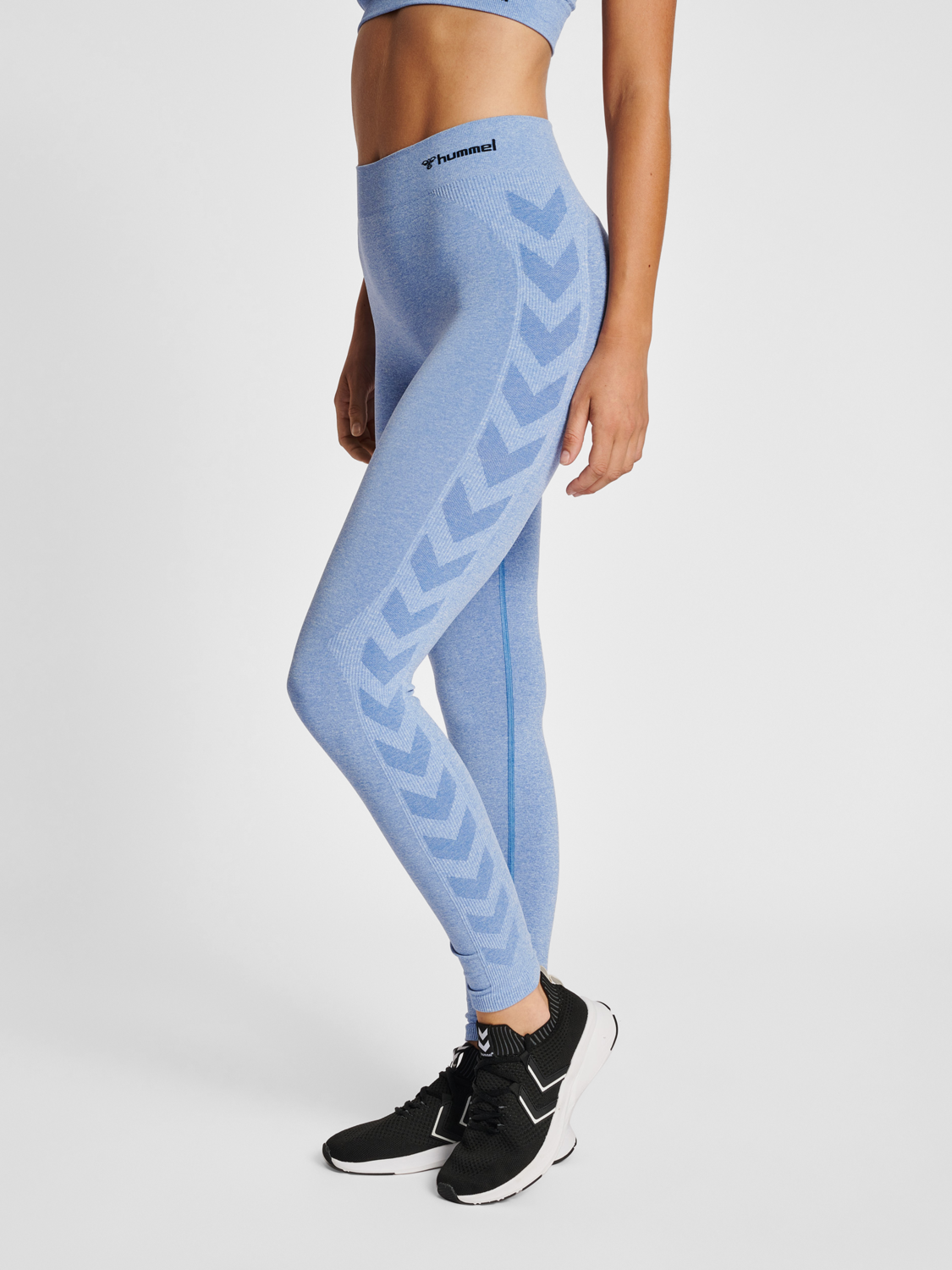 hummel CI SEAMLESS MID WAIST TIGHTS - RIVIERA MELANGE