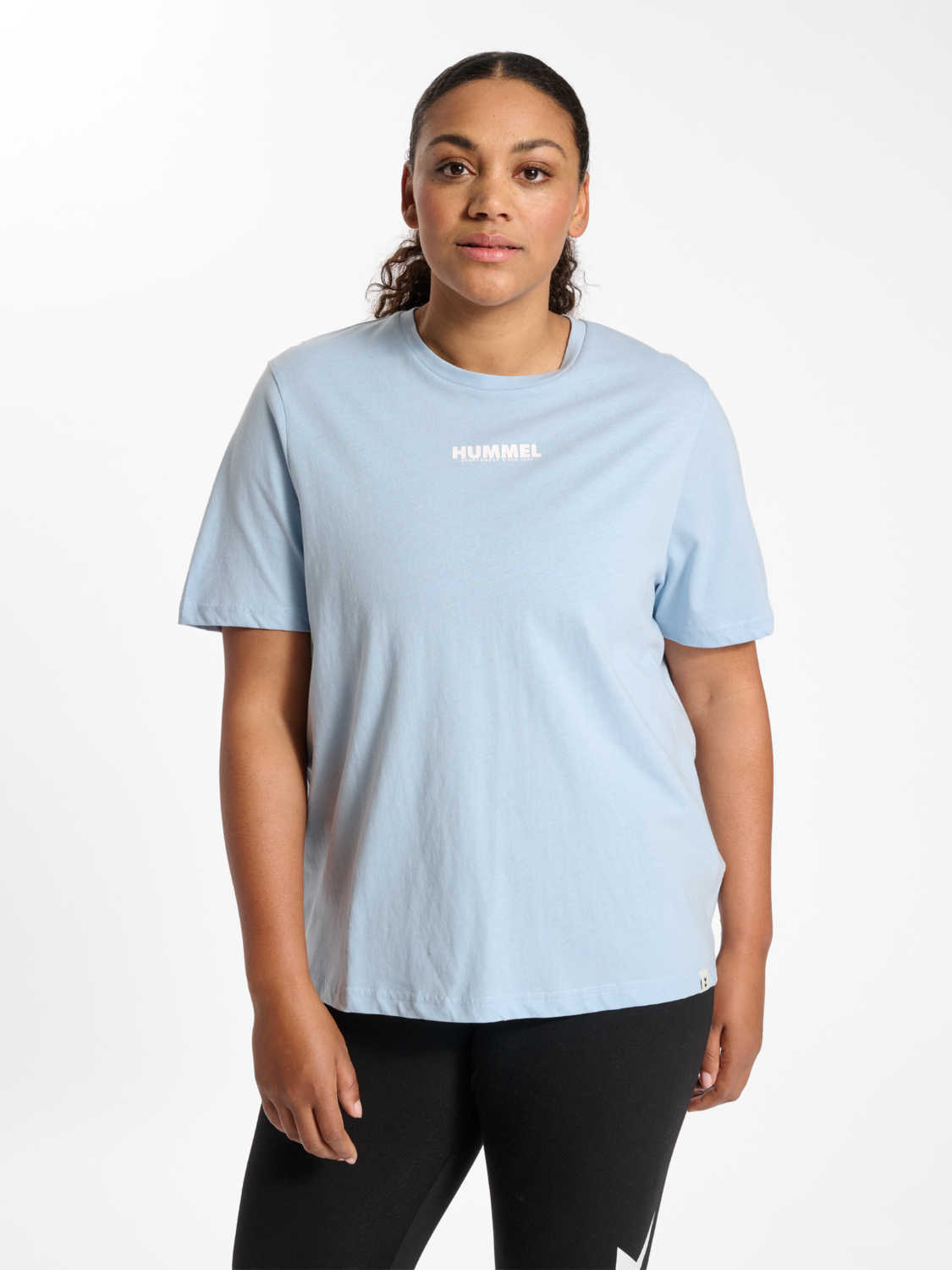 hummel LEGACY WOMAN T-SHIRT PLUS - CELESTIAL BLUE