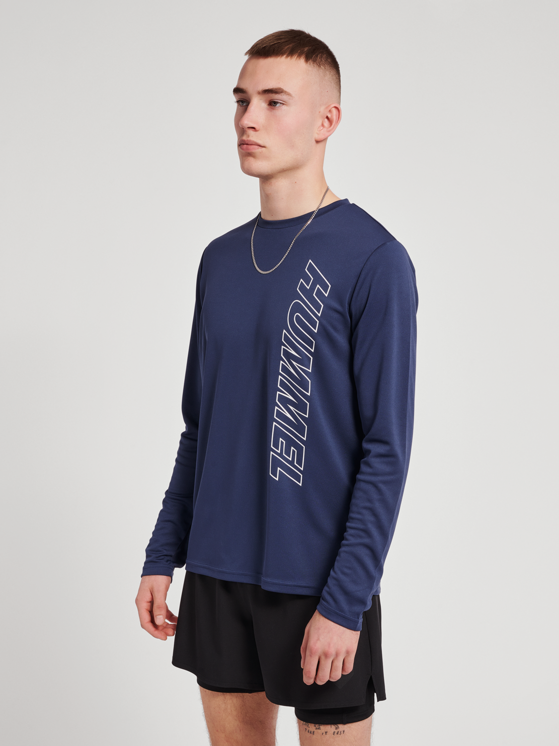 Hummel Sport T-Shirt - marine/stone-blue denim 